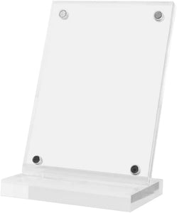 Lymhy Baseball Card Display Stand Clear Acrylic Sports Graded Card Easel Holders Case Magnetic Frame