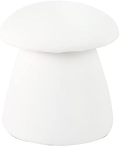 Lymhy Mushroom Shape Ottoman Foot Stool Cute Footrest Stool Wooden Small Seat Chair Furniture Home Decor White