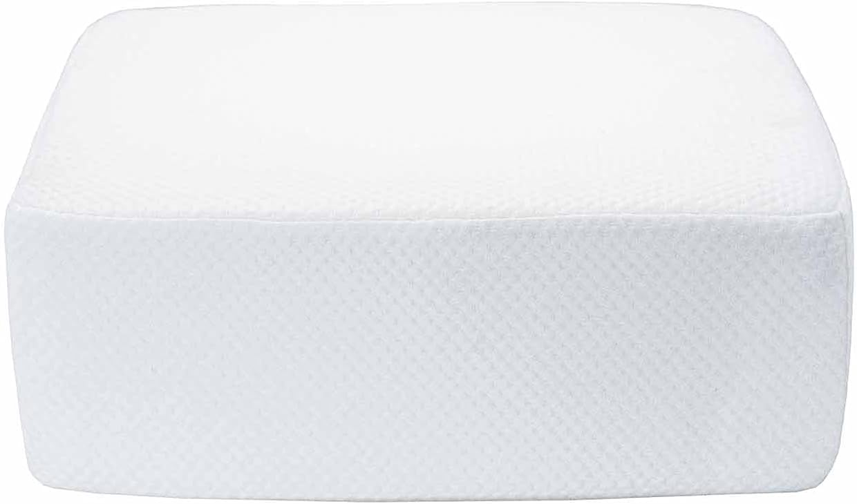 Lymhy Memory Foam Cube Square Pillow Head Neck Cervical Protection Orthopedic Pain Ergonomic Back Supportive Thicker Soft Bed Rectangular Pillow Relief Cushion for Side Sleeping Sleepers 15"/12"/6"