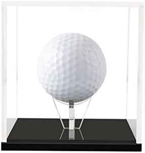 Lymhy Golf Ball Display Stand Cube Holder Clear Acrylic Box Square Case Protected Cabinet Golf Rack Protection Storage Cover Collections (1)