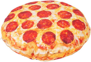 Lymhy Pizza Shaped Pillow Funny 3D Giant Round Food Plush Stuffed Pillow Novelty Throw Cushion Stuffed Animal Toy 16"