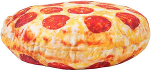 Lymhy Pizza Shaped Pillow Funny 3D Giant Round Food Plush Stuffed Pillow Novelty Throw Cushion Stuffed Animal Toy 16"