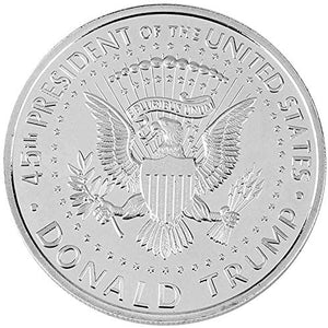 10 Pack 2020 Donald Trump Coin Collection Patriots Gifts 45th President The United States Republican Challenge Memorabilia Gift (Silver)