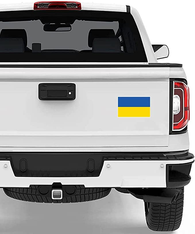 2 Pack Ukraine Flag Car Magnet Sign Funny Bumper Magnet Fade Proof & Waterproof Outdoor
