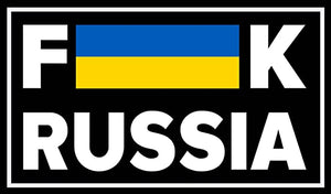 10 Pack Fuck Russia Stickers American Flag Fuck Putin Stand with Ukraine Decals Funny Car Bumper Laptop Window Vinyl Waterproof Decal