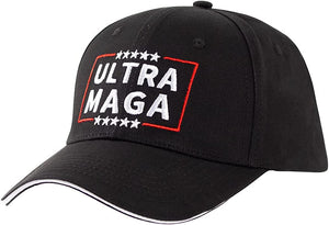 ZIGFRUIT Anti Joe Biden Ultra MAGA Hat Proud Pro Donald Trump Republican America 2022 Funny Adjustable Baseball Cap Unisex Men&Women Black