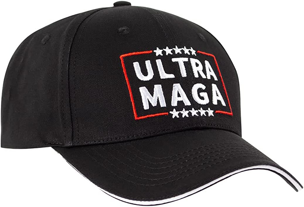 ZIGFRUIT Anti Joe Biden Ultra MAGA Hat Proud Pro Donald Trump Republican America 2022 Funny Adjustable Baseball Cap Unisex Men&Women Black