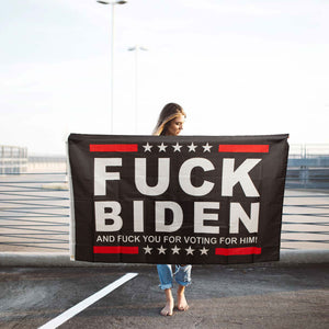 Limecute Premium Flag for Fuck Biden 3x5 Ft FK Biden Polyester Banner with Brass Grommets Outdoor Decoration