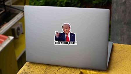 100 Pack Trump Biden Did That Humor Waterproof Stickers Joe Biden Vinyl Reflective Car Decal That's All Me I Did That Sticker