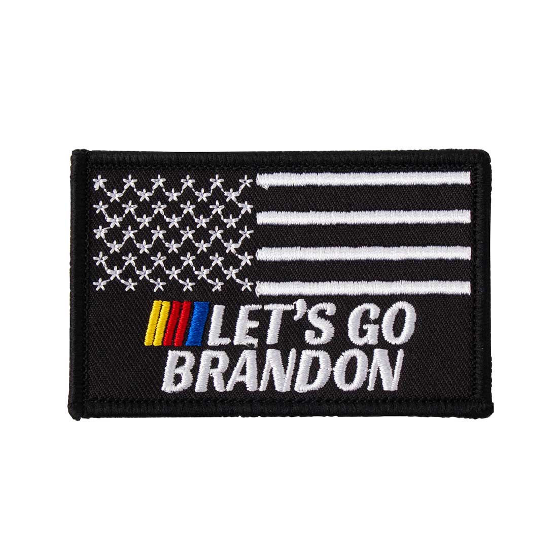 Dengbb 8 Pcs Let's Go Brandon Patches Patch Embroidery Military Hook Fastener Patch for Caps Bags Vests Military Uniforms
