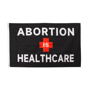 ZSNIAN Abortion Is Healthcare Flag Women's Rights Pro Choice Flag with Brass Grommets 3X5 Feet Outdoor Banner Polyester Flag